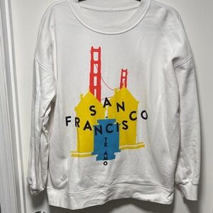 Lululemon Athletica White Sweatshirt size 12